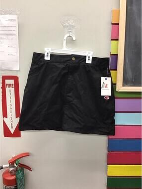 Champion women’s mini falda campus skirt size 10 black new from target